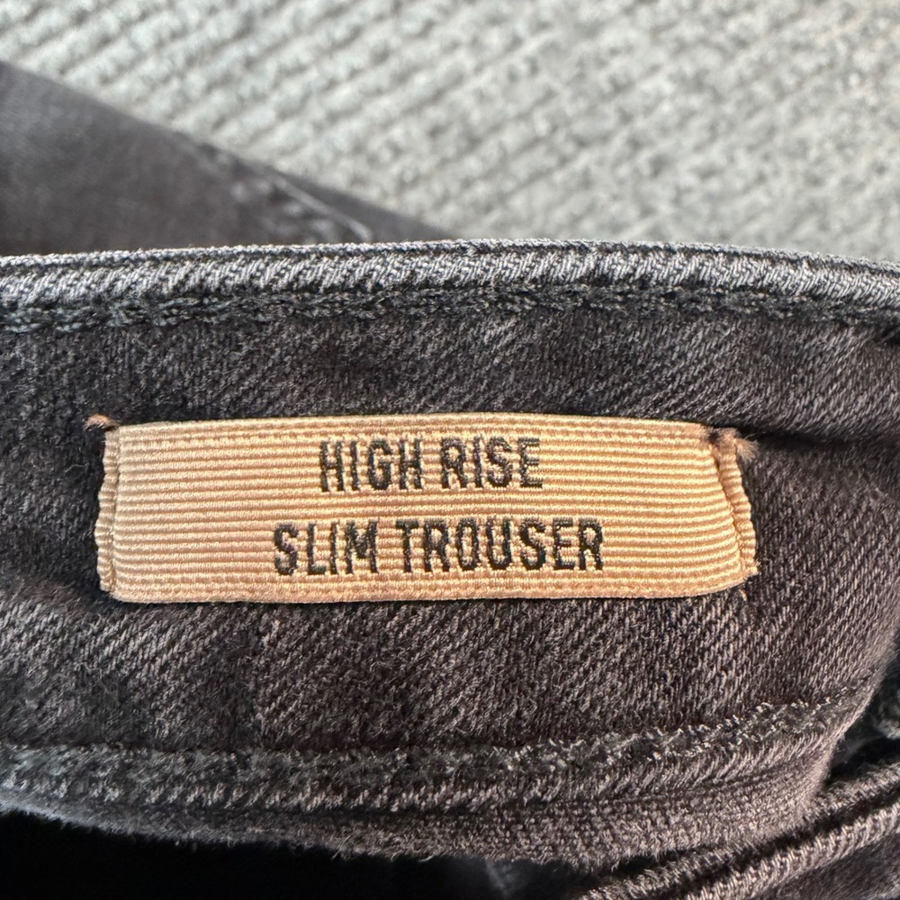Ariat REAL Denim High Rise Slim Trouser Jeans Washed Black Western Yoke 29R - Picture 6 of 12